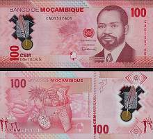 *100 Meticias Mozambik 2024, polymer P157a UNC - Kliknutím na obrázok zatvorte -